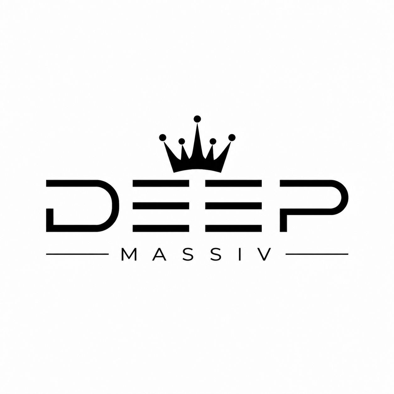 Deep Massiv brand artwork with a crown